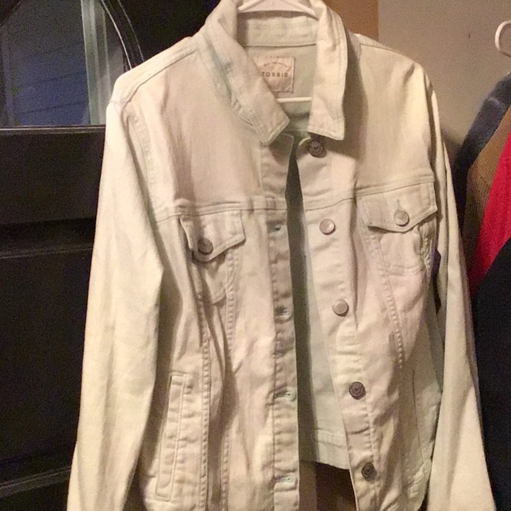 Torrid light blue Teal Denim Jacket